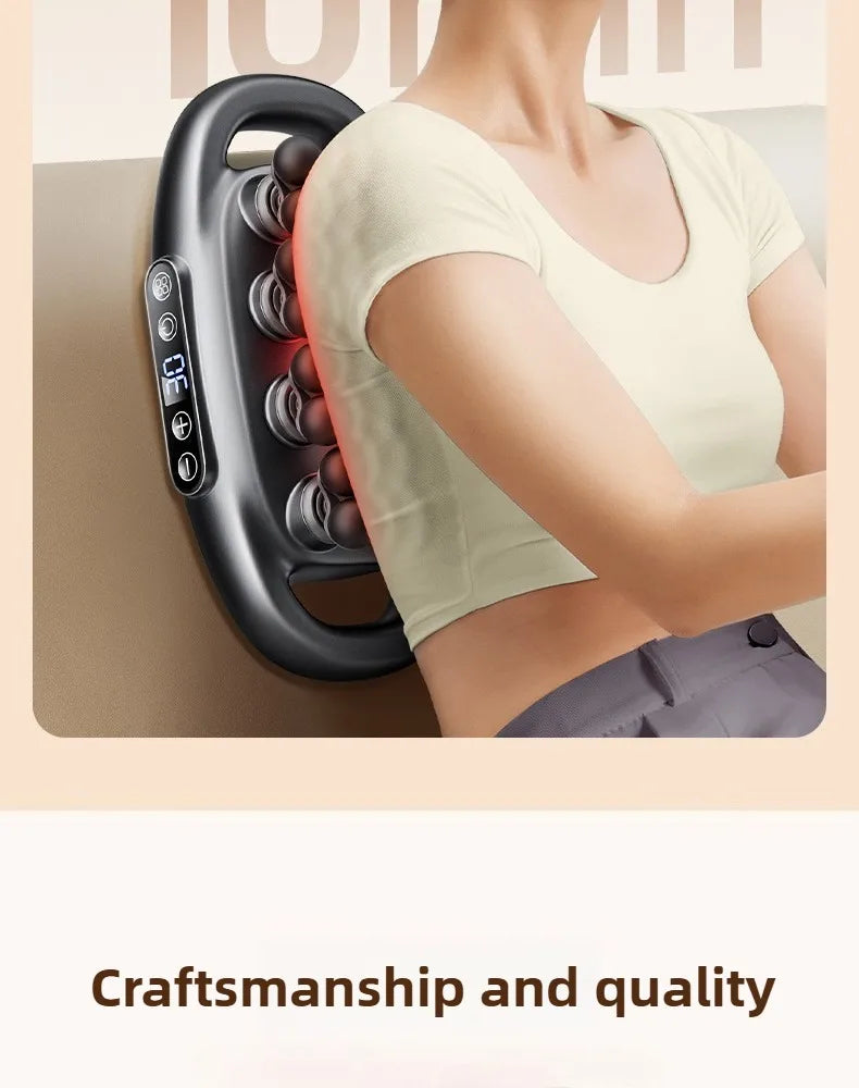 32 Massage Heads Massage Gun Deep Tissue Muscle Professional High Quality Wireless Frequency Vibration Red Light Masajeador