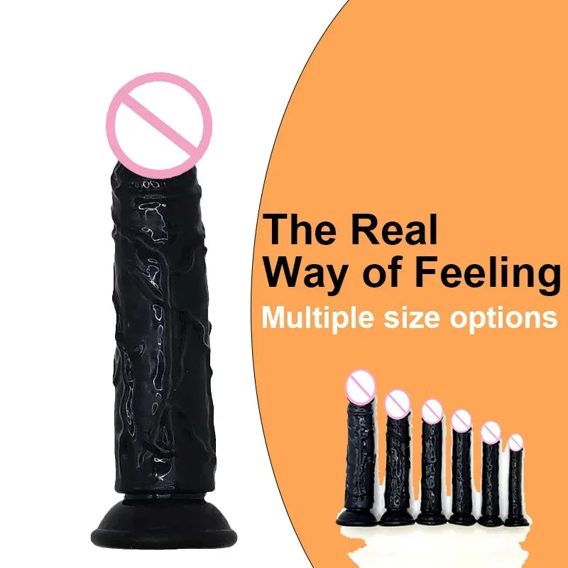 Realistic Dildo With Suction Cup Huge Jelly Fake Dick Big Penis Dildos Sex Toy for Woman Plug Adult Erotic Men Anal Butt WONGRUO