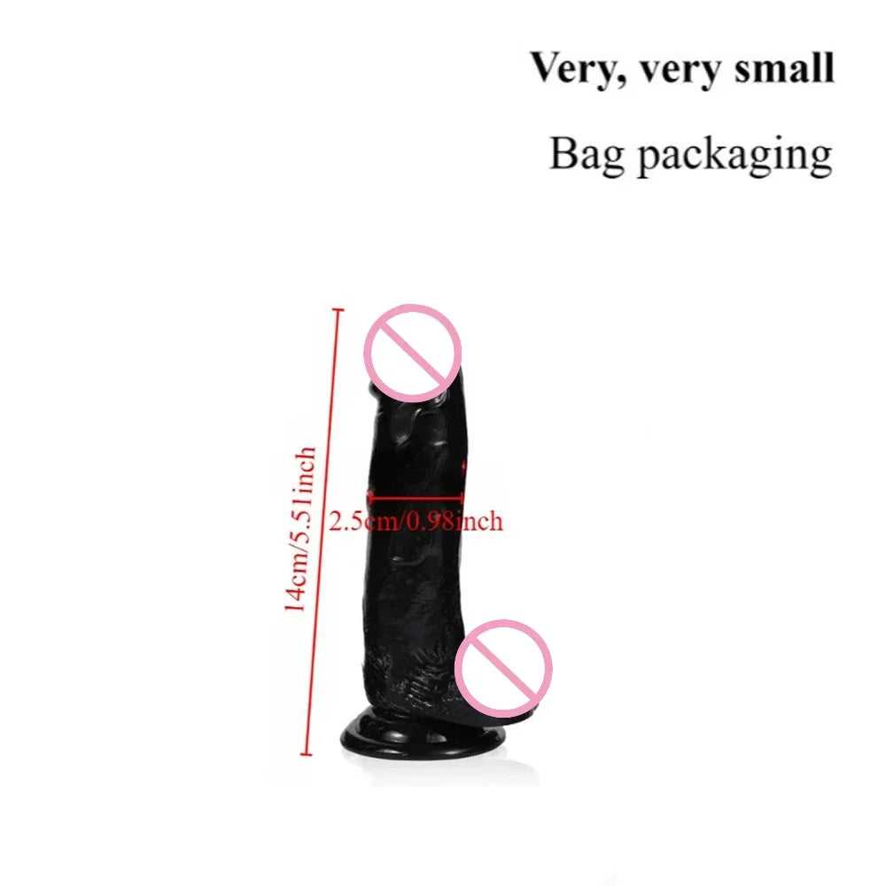 Realistic Transparent Jelly Dildos G-Spot Masturbation Sex Toy for Women Masturbator Vagina Wiht Strong Cup Ddildo Penis Adult18