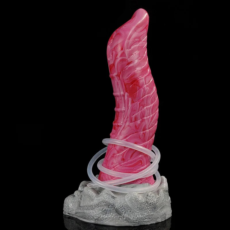 YOCY Huge Alien Dildo Gray Meat Color Monster Dildos Ejaculating Cruved Buttplug Prostate Stimulator Sex Toy For Women Men