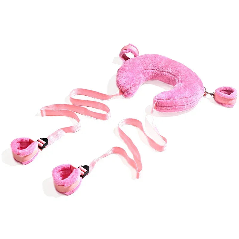 Sex Toys Cotton Bdsm Bondage Set Handcuffs Sexy Leg Pillow Thinning Belt Bending Orgasm Couple Toy