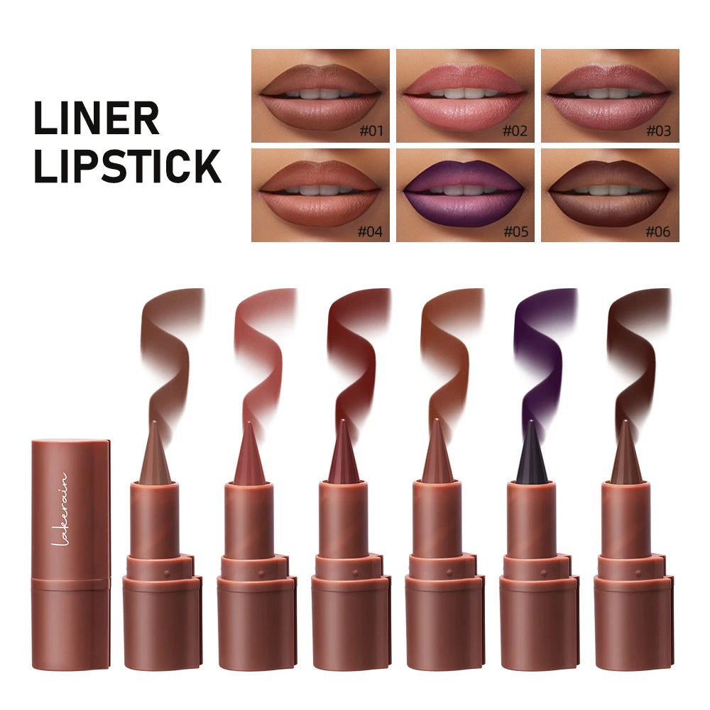3D Lip Gloss & Lip Liner Set Hydrating Formula Define Lips Precision Application Versatile Makeup Styles Natural Finish Cosmetic