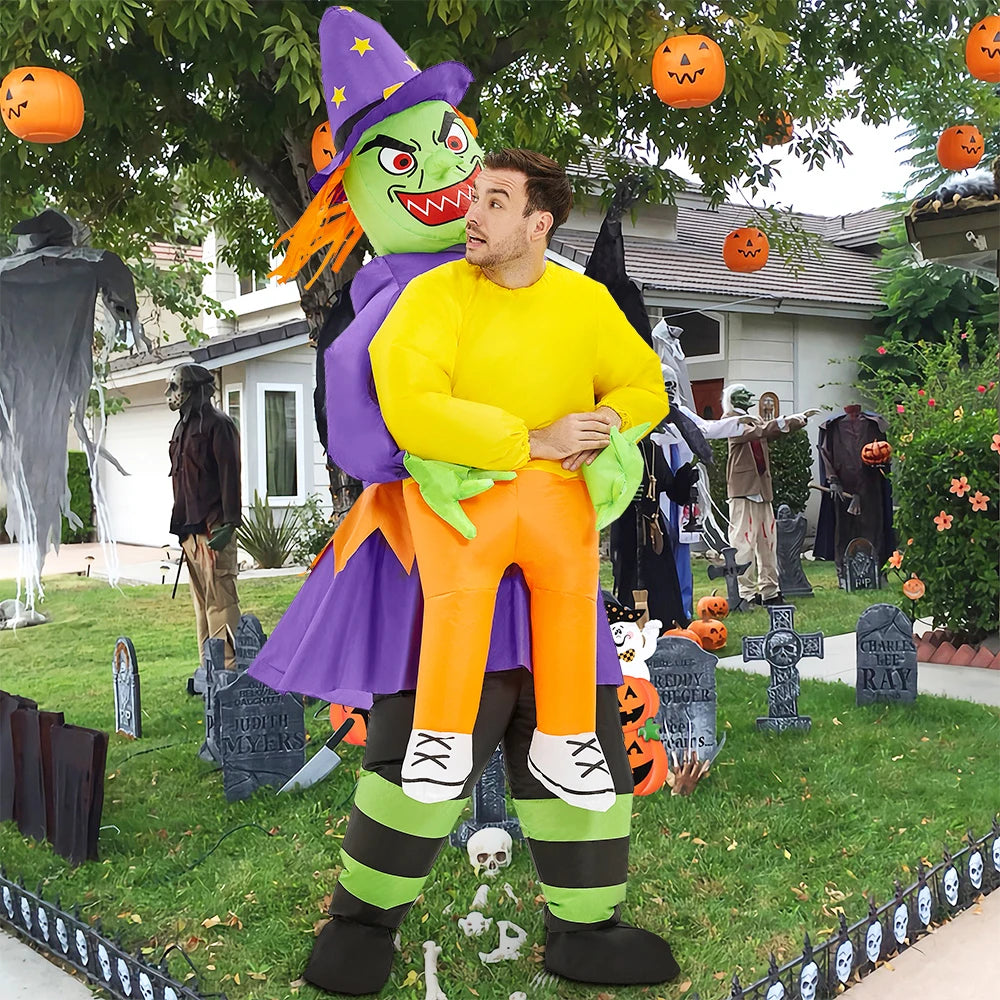 New Alien Inflatable Costume Anime Suits Dress Mascot Purim Halloween Christmas Party Cosplay Costumes for Kids Adult