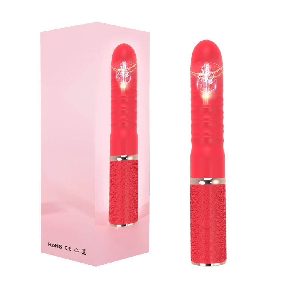 Telescopic Dildo Vibrator Automatic Up Down Massager G-spot Thrusting Retractable Pussy Vibrate Large Size Sex Toys for Women