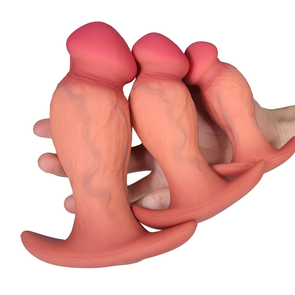 Realistic Dildo With Anchor Shape Base Buttplugs Women Cunt Plug Erotic Gadgets Pleasure Anal Plug Sex Toy For Women Gay Erotic