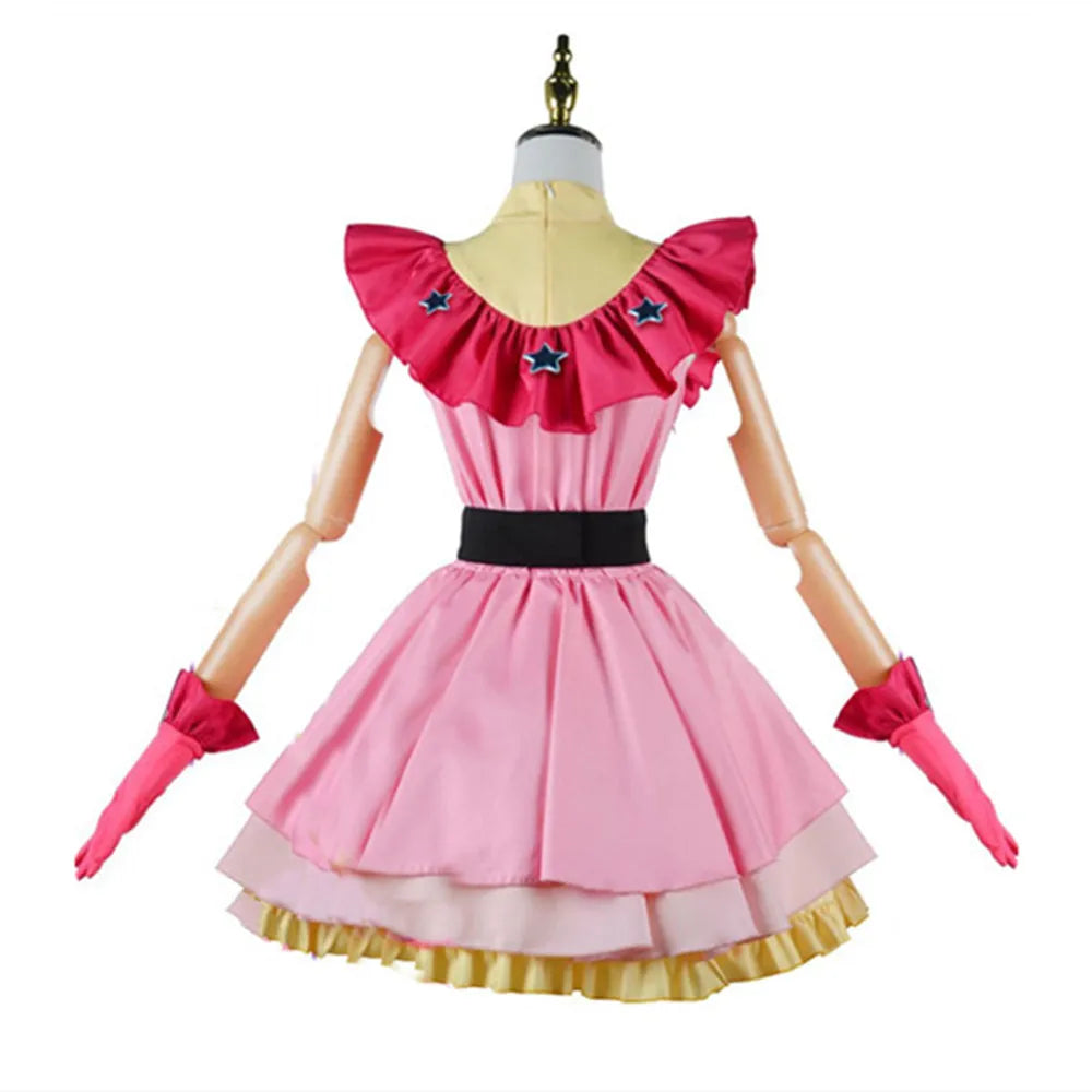 Anime OSHI NO KO Ai Hoshino Cosplay Costume Dress Lolita Skirt Pink Uniform Halloween Carnival Party Clothes