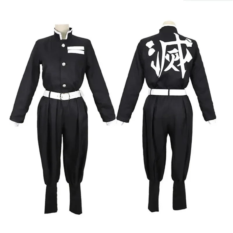 Anime  Demon Slayer Tomioka Giyuu Cosplay Costume Accessories Suit Uniforms Kimetsu No Yaiba  Costumes Wig Child Adult  Gift