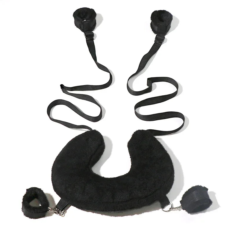 Sex Toys Cotton Bdsm Bondage Set Handcuffs Sexy Leg Pillow Thinning Belt Bending Orgasm Couple Toy
