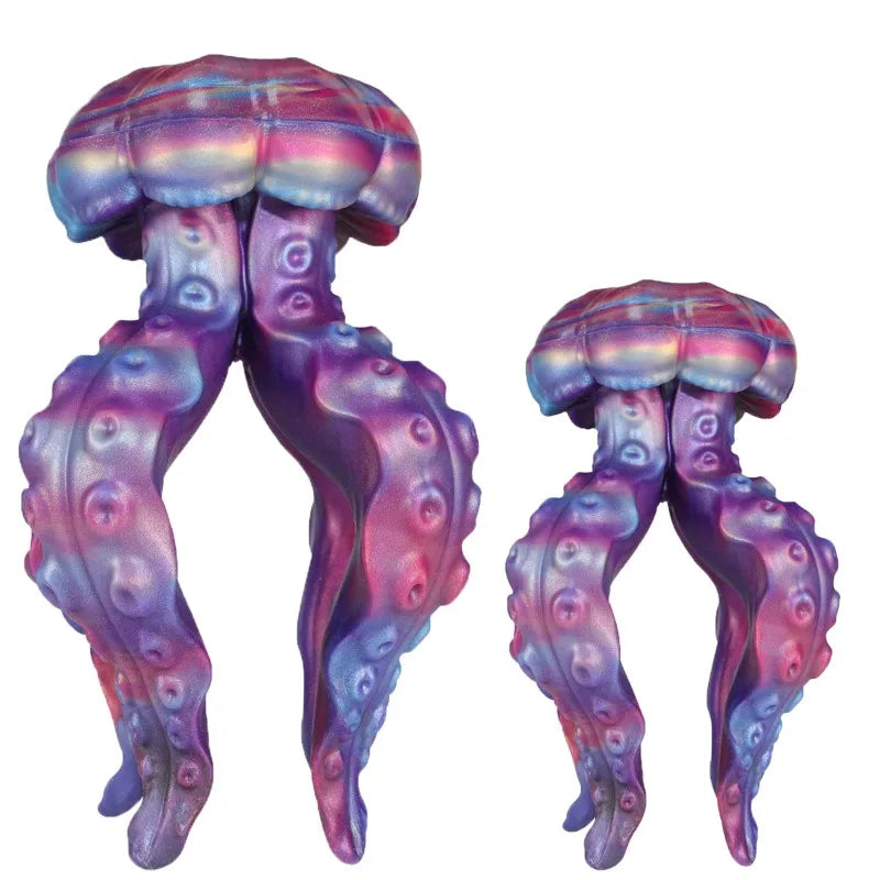 New Monster Jellyfish Dildo Animal Penis Dick Anal Plug Butt Expander Adult Erotic Sex Toys Men And Women Masturbation Products