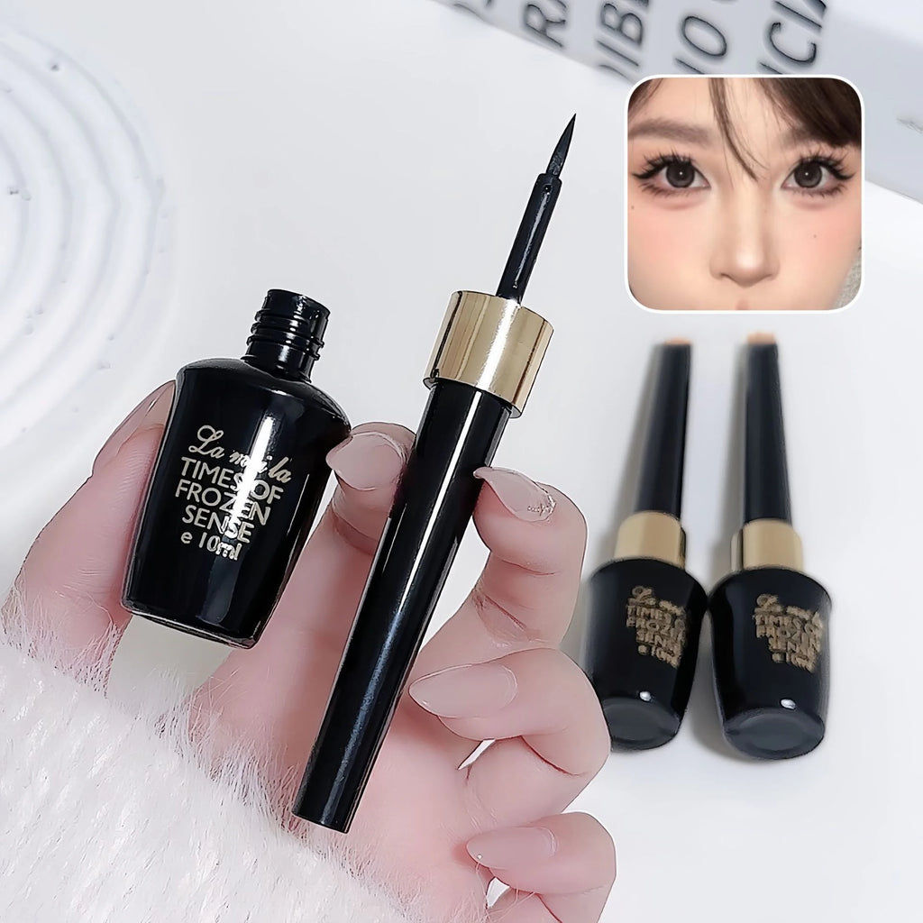 Long-lasting Black Gel Eyeliner Ultra-fine Hard-tipped Waterproof Liquid Eyeliner Pen Quick-Dry Durable Cosmetics Makeup Tool