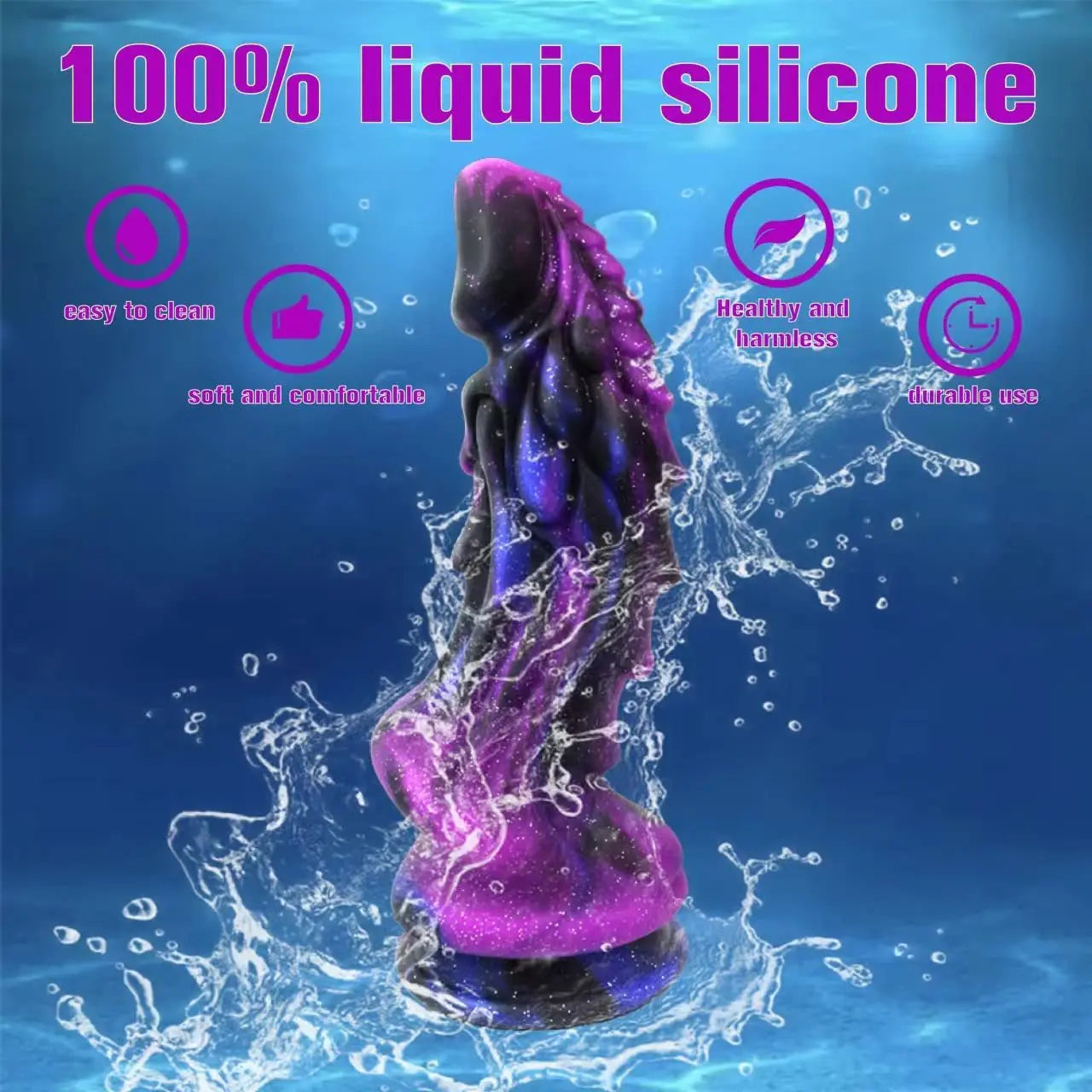 Colourful Glowing Dildo Sex Toys for Women Men Luminous Anal Plug Dick Penis Huge Dragon Monster Soft Big Butt Plug Adult Toy
