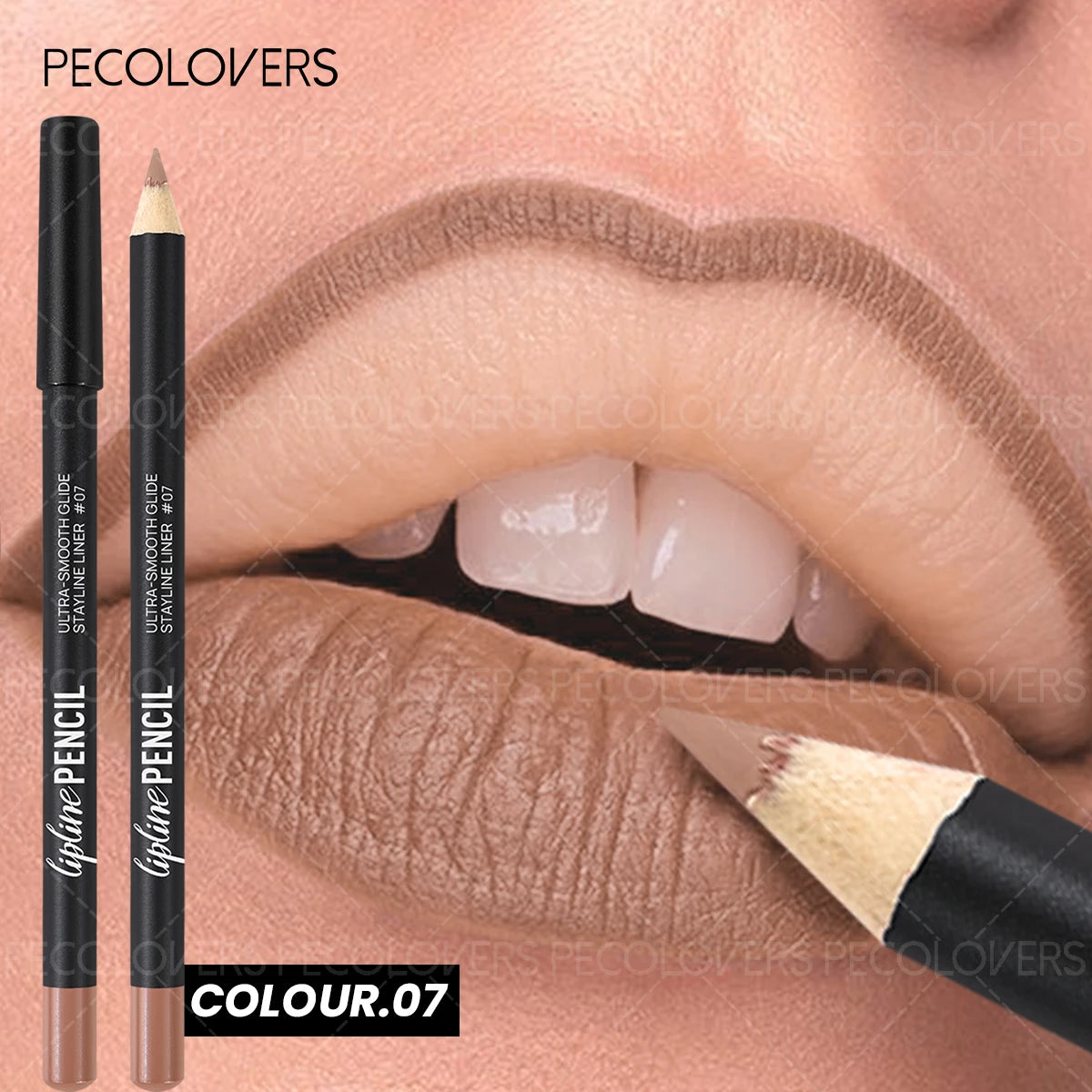 1PC Matte Lip Pencil - Long-Lasting, Waterproof, Dual as Lip Liner & Lipstick, Pumpkin Spice Shade, Rich Colors, For Christmas