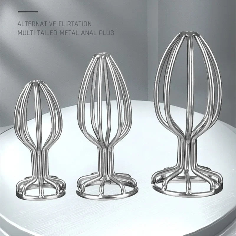 Anal Plug Hollow Stainless Steel Metal Butt Plug Prostate G Spot Massager Stimulator Hollow out Anal Sex Toys Dildo for anal