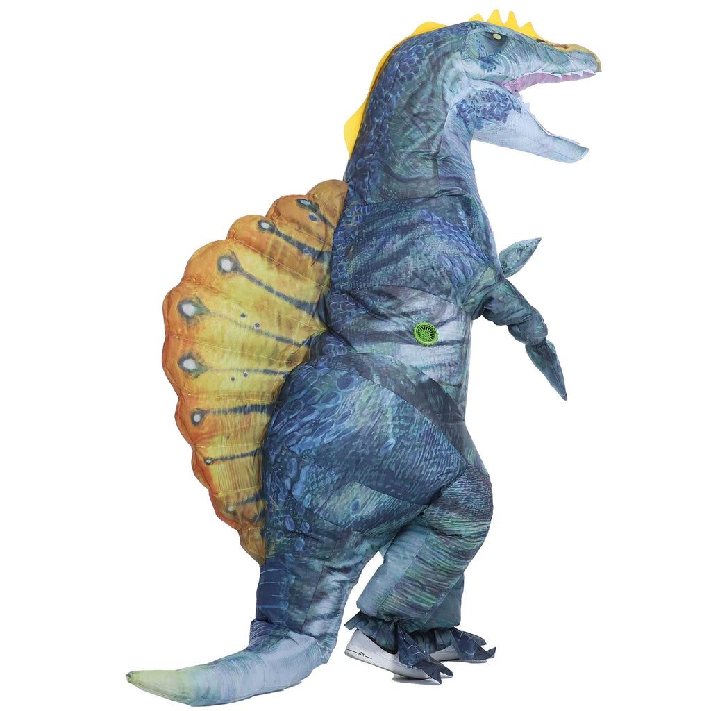 Inflatable Dinosaur Costume Blow Up Dino Spinosaurus Costumes for Adults Fancy Dinosaur Party Halloween Cosplay Costume