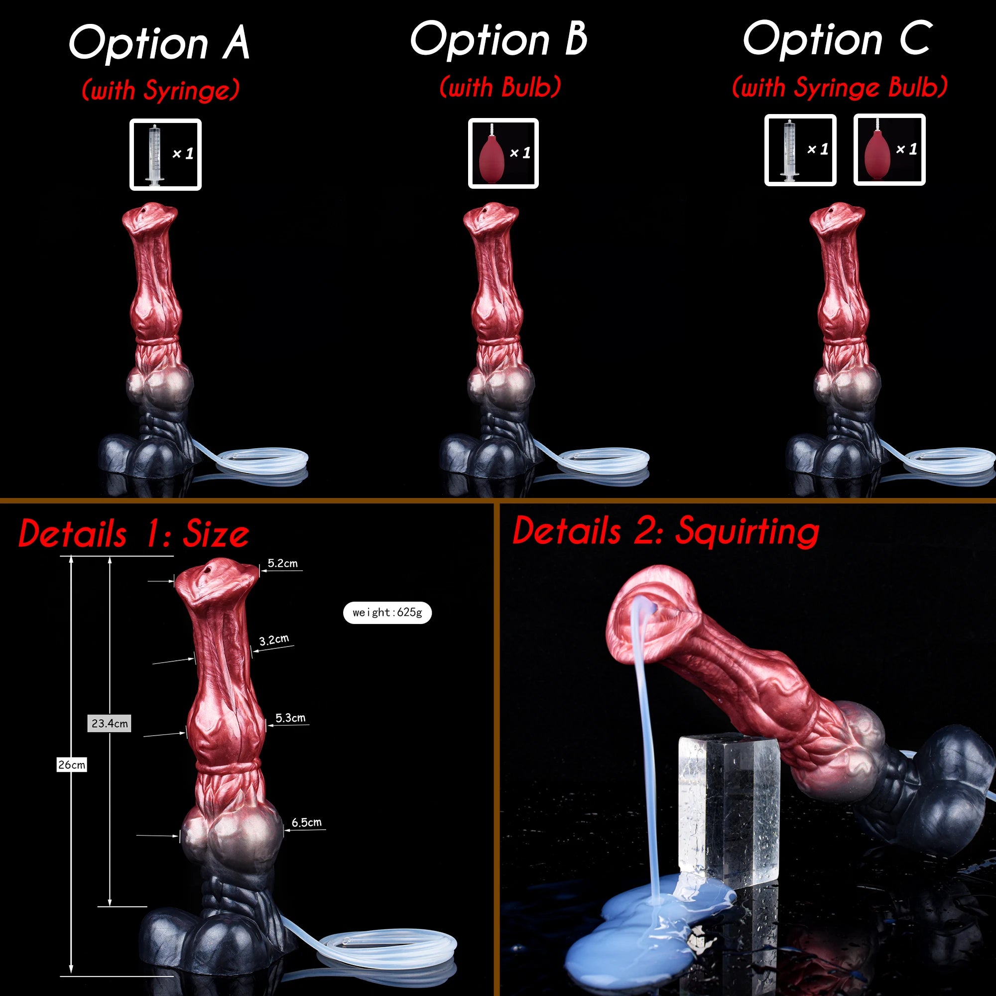 SHAZ Giant Dildo Long Anal Plug Butt Plug Double-Layer Silicone Horse Cock With Strong Suction Cup Sex Toys for adults Women 18+