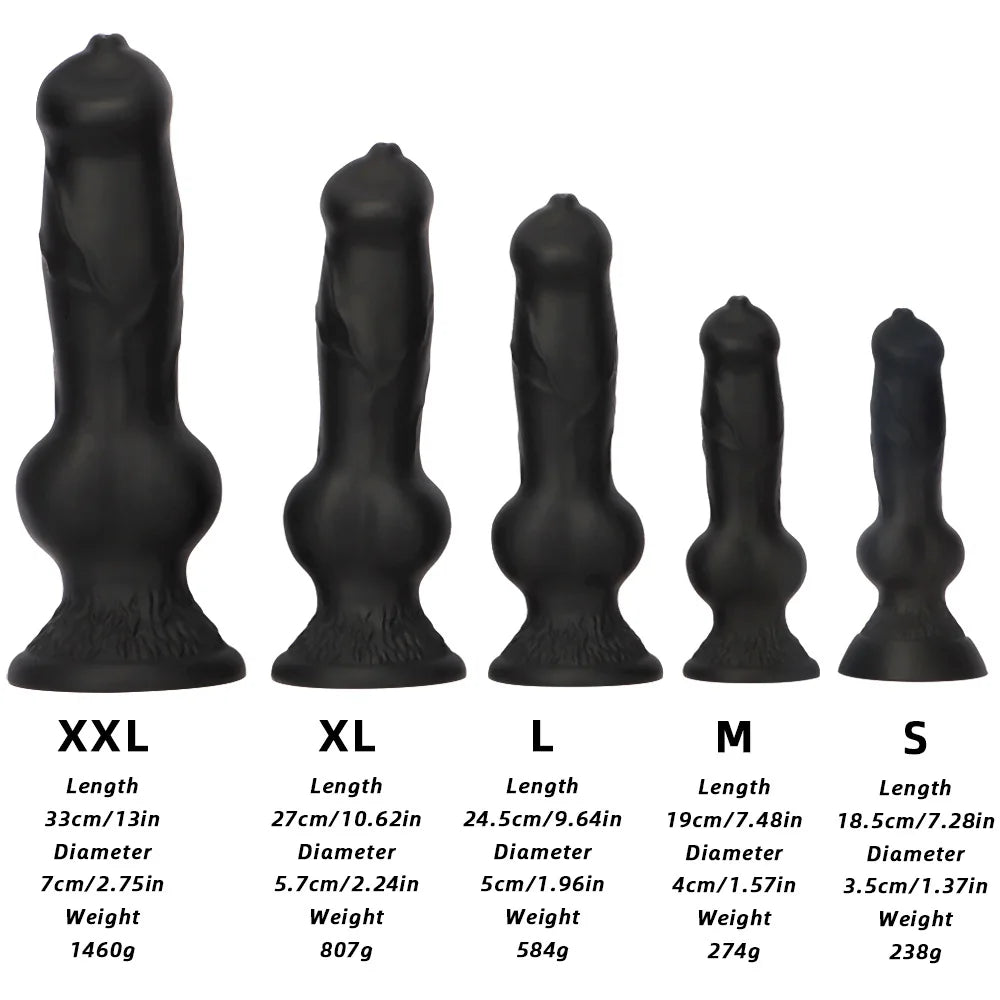 Big Dog Dildo Anal Plug Female Masturbation Vaginal Dilatador Anual Gay and Lesbian Sex Toys 18+