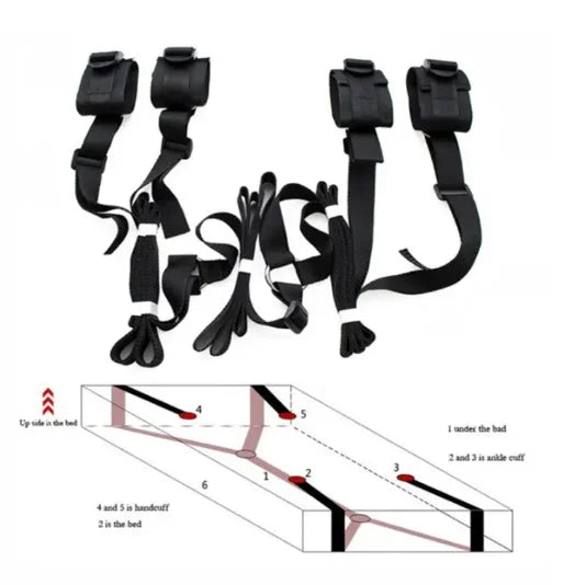 BDSM Bondage Gear Kit Erotic Sex Toys Adult Gmaes Bandage Obedience Slave And Master Couple Role Play Exotic Accessories Sexshop