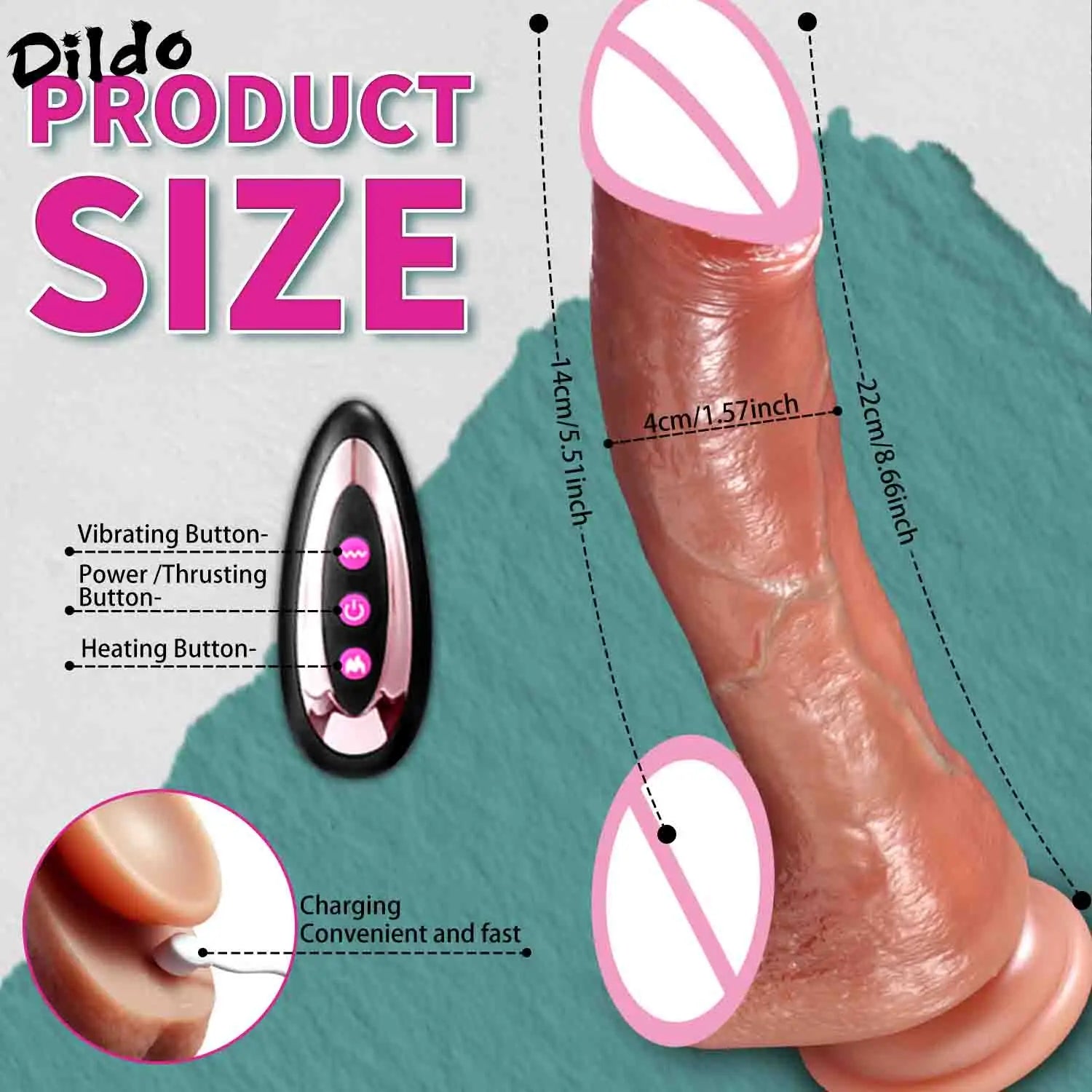 Realistic Dildo Vibrator Penis Telescopic Massager vibrating female Masturbation Remote Control Big Dick Anal 18 Adult Sex Toys