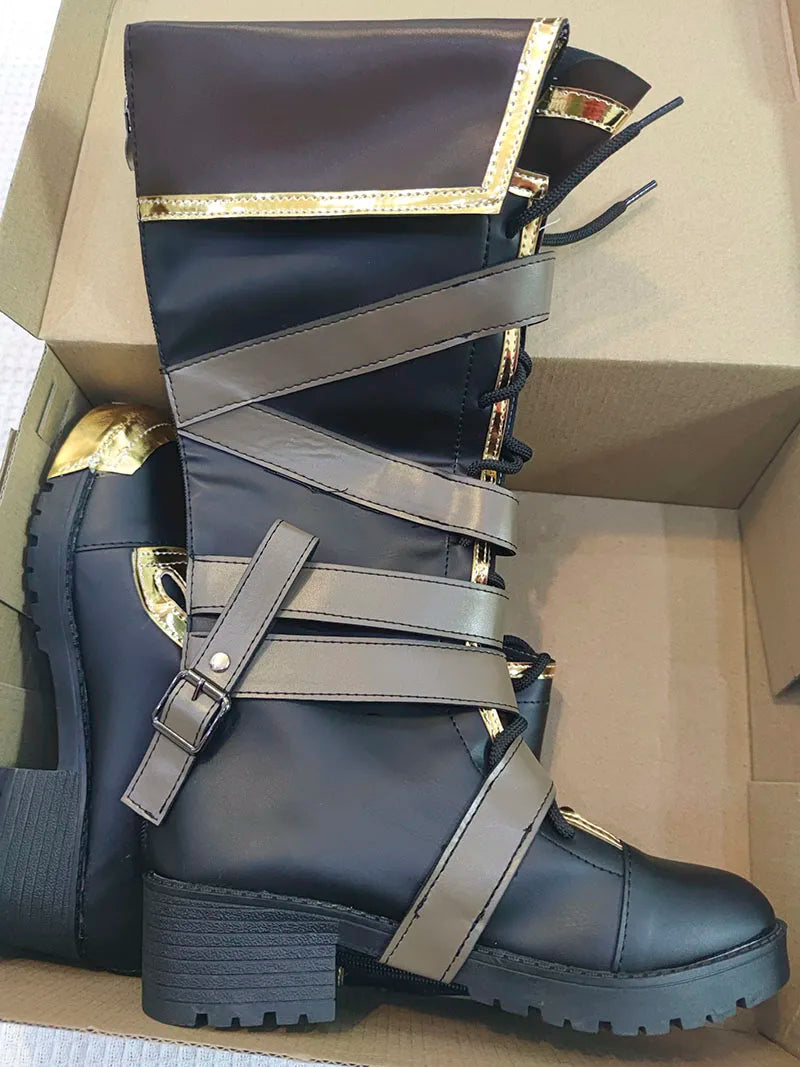 Vi Acrane Cosplay Costume Game Arcane Vi Red Wig Leather Jacket Halloween Carnival Outfits Vi Shoes Boots