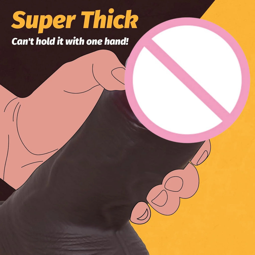 Realistic Silicone Dildo with Suction Cup Anal G-Spot Masturbator Penis Adult Sex Toys Huge Dildos for Women Rubber Cock Gode