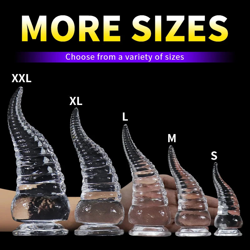 Tentacle Dildo Octopus Animal Sex Toy Tpe/Silicone/Glass Dildo Anal Plug Progressive Vaginal Dilators Monster Penis Big Buttplug