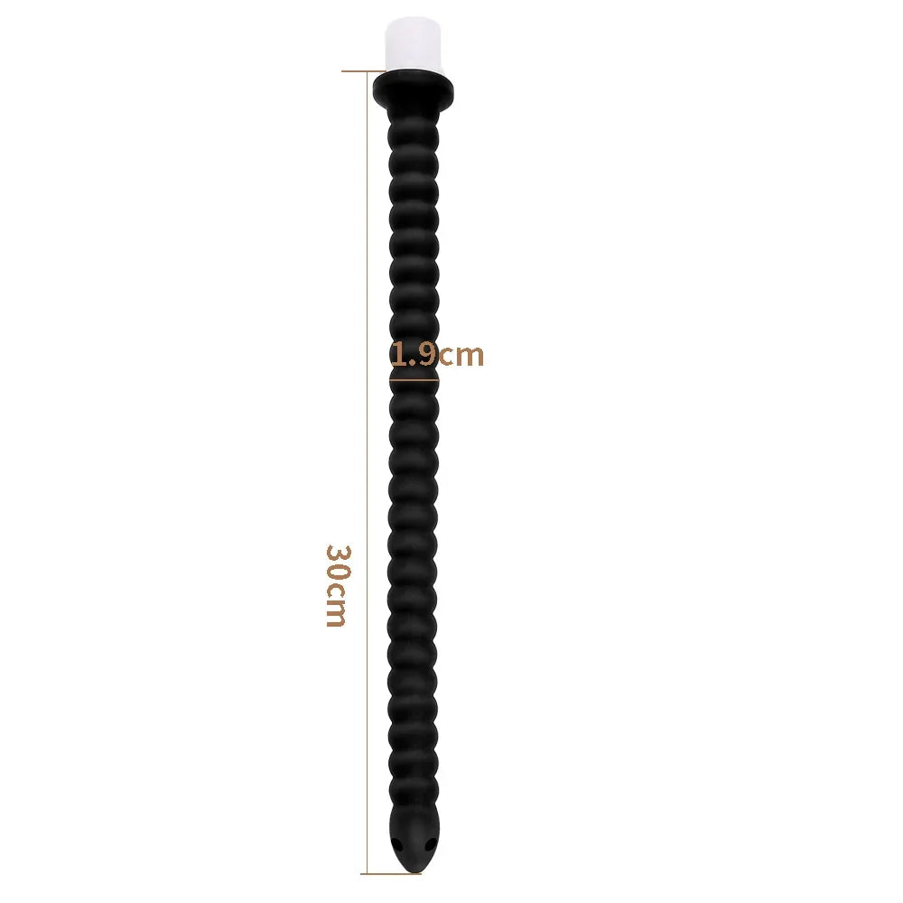 Deep Anal Plug anus Washing Tube for Vaginal Anal Long Buttplug Enema Cleaning Sex Toys for Men Prostate Stimulate Silicone Plug