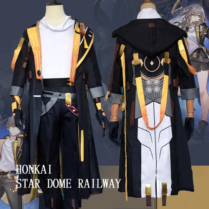 Honkai: Star Rail Trailblazer Stelle Caelus Woman Men Cosplay Costume Cos Game Anime Party Uniform Hallowen Play Role Clothes