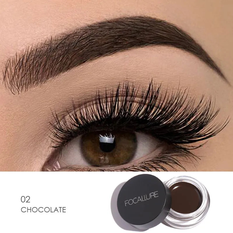 Wholesale FOCALLURE Eyebrow Cream Gel Enhancers Long-lasting Waterproof Eye Brows Pomade Gel With Brushes For Women Makeup