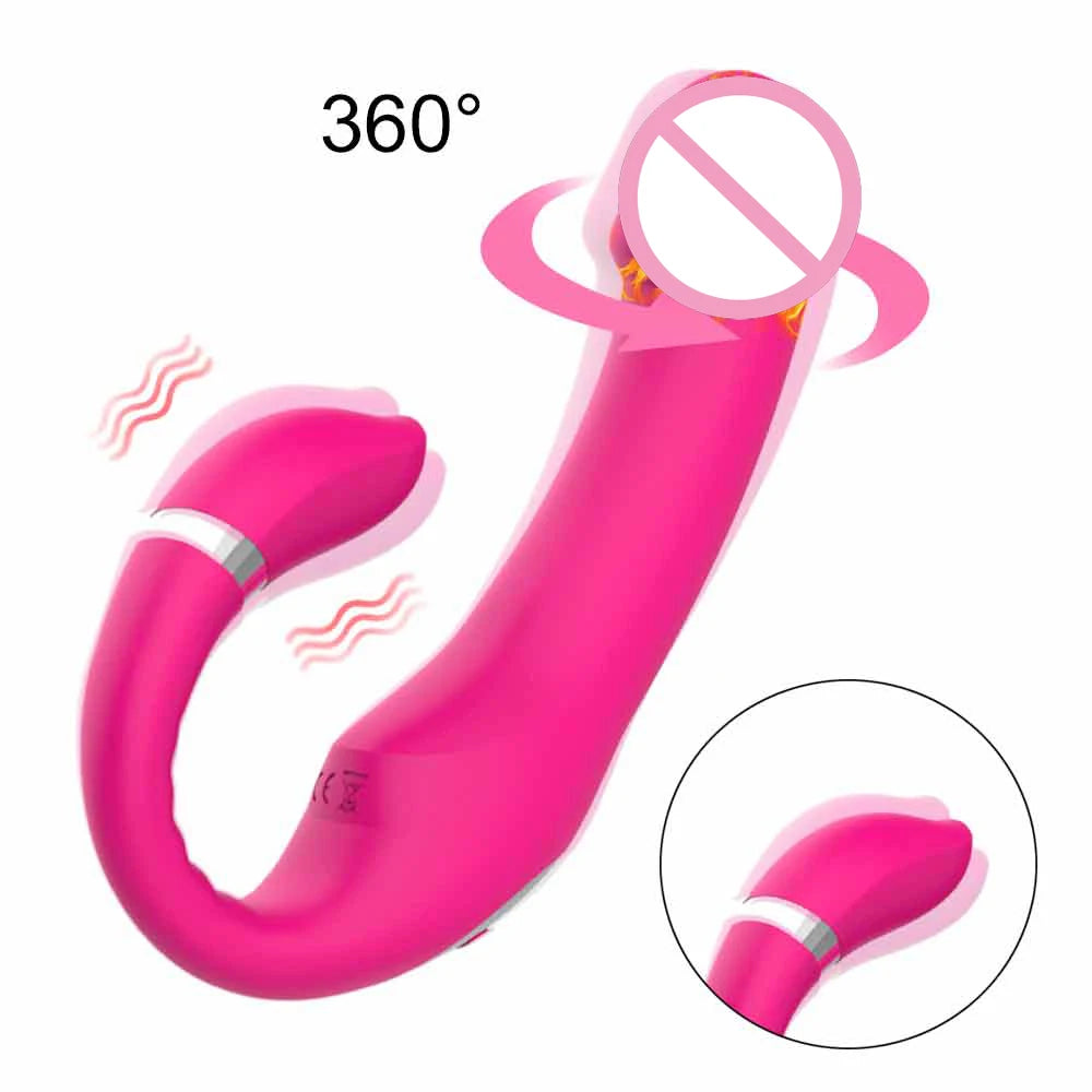 Double Dildo Clitoral G-spot Vibrator for Women Heating Clitoris Stimulator Anal Vibrators Adults Sex Toys Female Masturbator