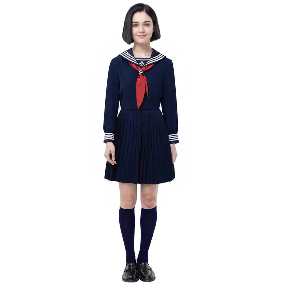 Game Hinako Shimizu Cosplay Costume Silent Women's School Uniform Hill Hallowen Party RolePlay Tops Skirt Tie Socks Takerlama