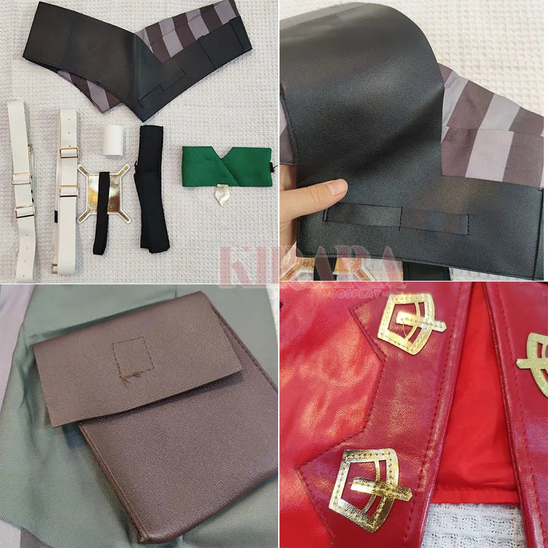 Vi Acrane Cosplay Costume Game Arcane Vi Red Wig Leather Jacket Halloween Carnival Outfits Vi Shoes Boots