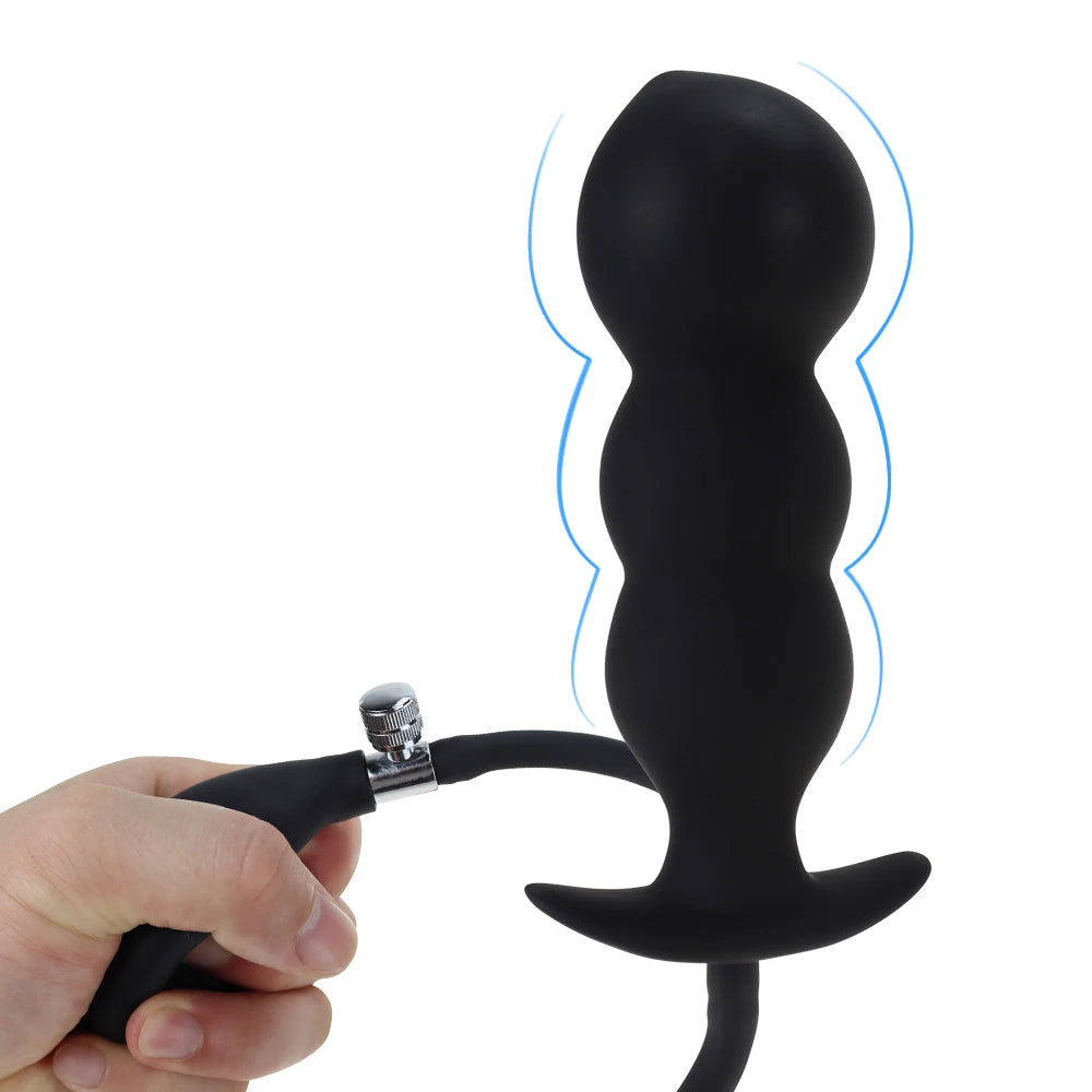 Silicone Inflatable Extra Large Anal Plug Expandable Anal Plug Sex Toy Unisex Huge Dildo Pump Anal Dilator Adult Products