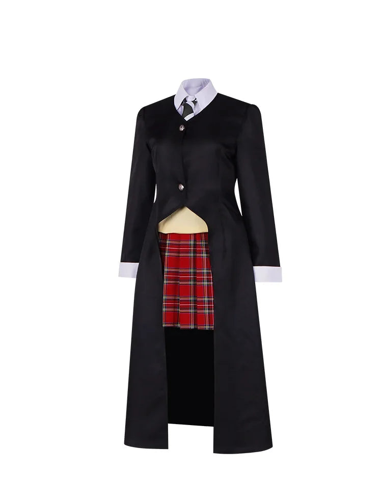 Maka Albarn Cosplay Anime Soul Eater Costume Women Girl Skirt Uniform Suit Wig Halloween Party Role Play Outfit Maka Cos Prop