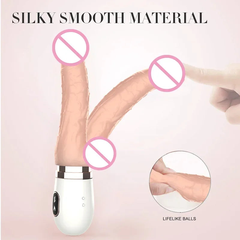 Realistic Dildo Remote Control Automatic Sex Machine Big Penis Vibrator Retractable Dildo Female Masturbator Suction Cup