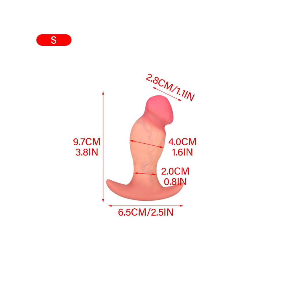 Realistic Dildo With Anchor Shape Base Buttplugs Women Cunt Plug Erotic Gadgets Pleasure Anal Plug Sex Toy For Women Gay Erotic