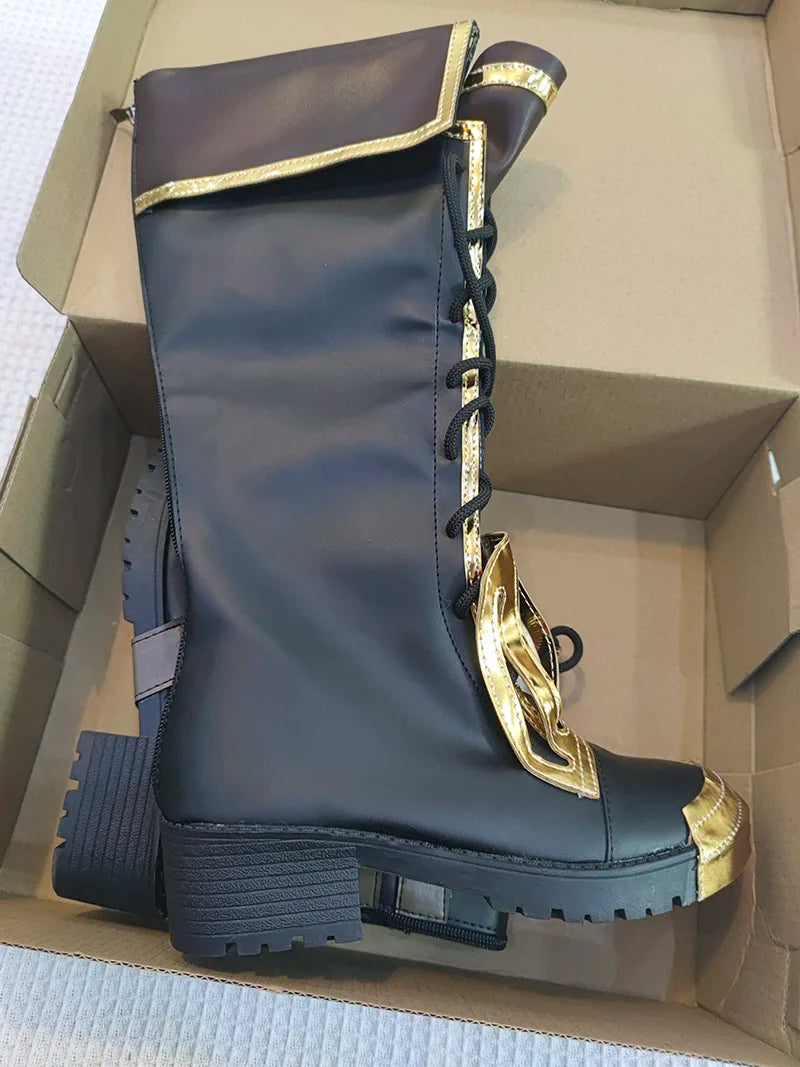 Vi Acrane Cosplay Costume Game Arcane Vi Red Wig Leather Jacket Halloween Carnival Outfits Vi Shoes Boots