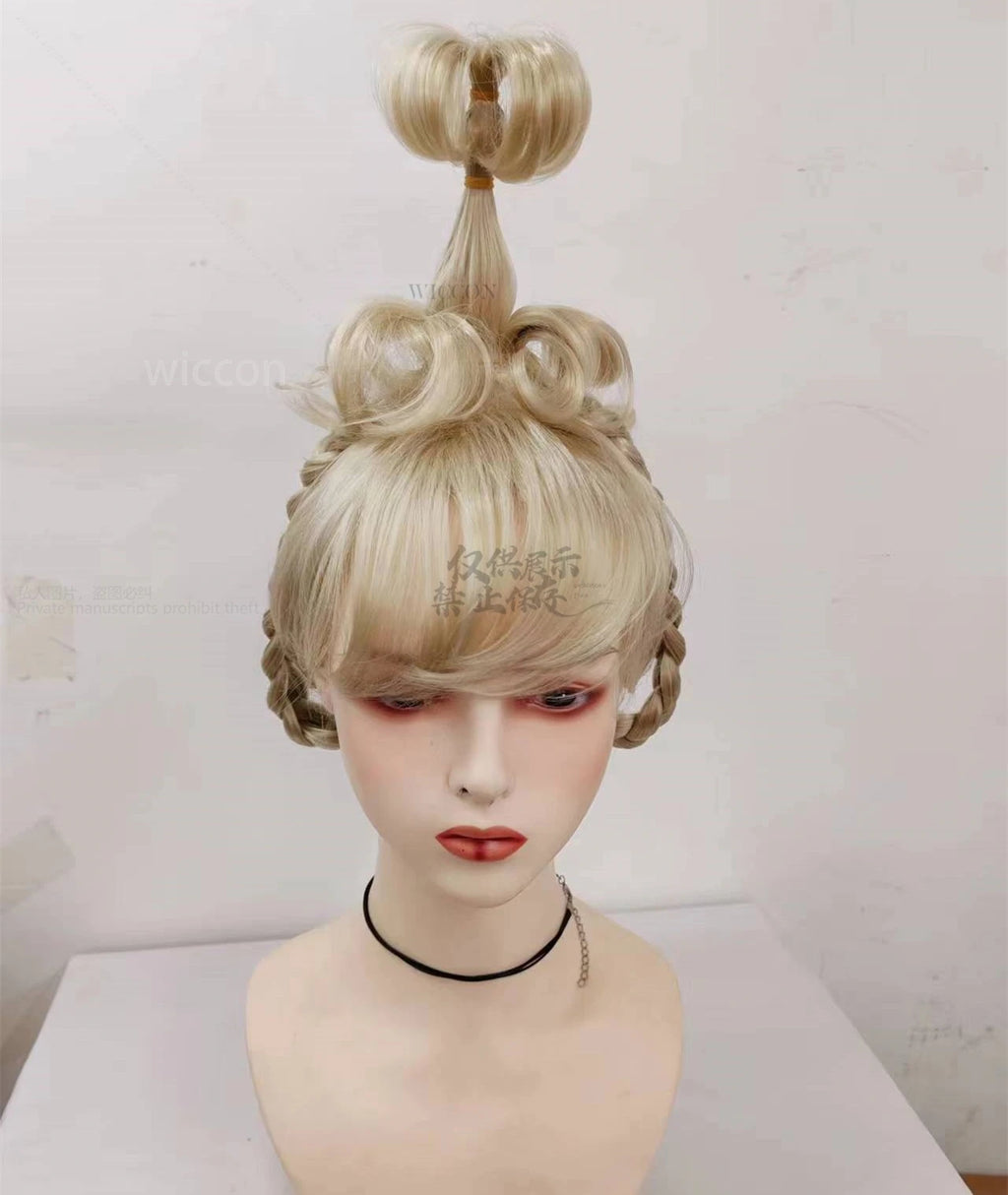 Anime Cindy Lou Cosplay Costume Cindy Plaid Dress Red Cloak Outfit Blond Wig Women Kids Halloween Suit Christmas Gift Customized