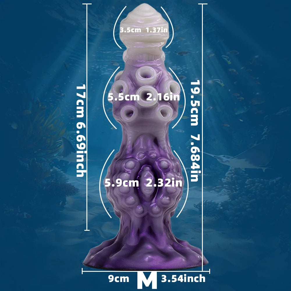 Powerful Extra Large Dragon Dildo Alien Animal Butt Plug Anus Vagina Fantasy Knot Sex Machine Women's Sexual Health Sex Toy 18