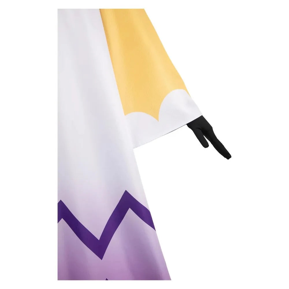 Adam Cosplay Costume Anime Hazzbin Cartoon Hotel Adam Costume Disguise for Men Women Robe Dress Wig Headgear Halloween Carnival