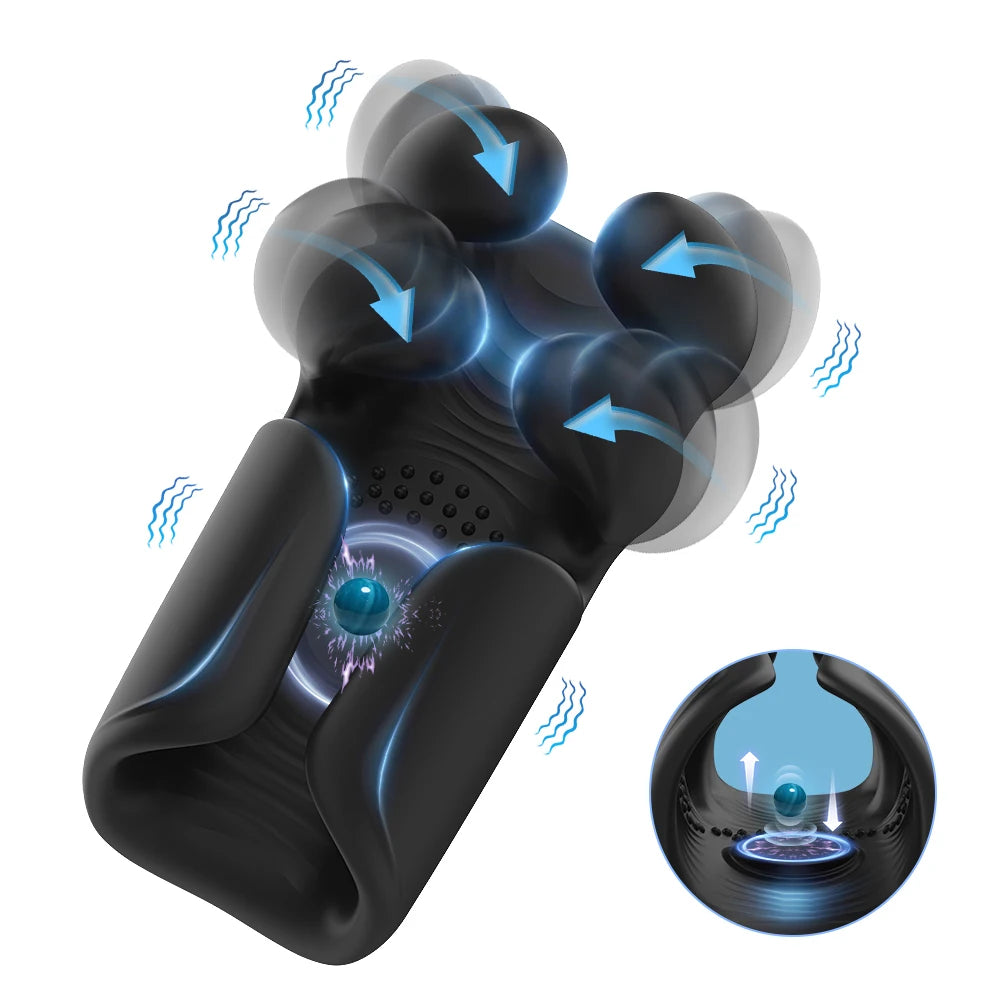 Vibrator For Men Tapping Flapping Glans Massager Sex Machine Penis Delay Trainer Automatic Male Masturbator Sex Toys for Adult