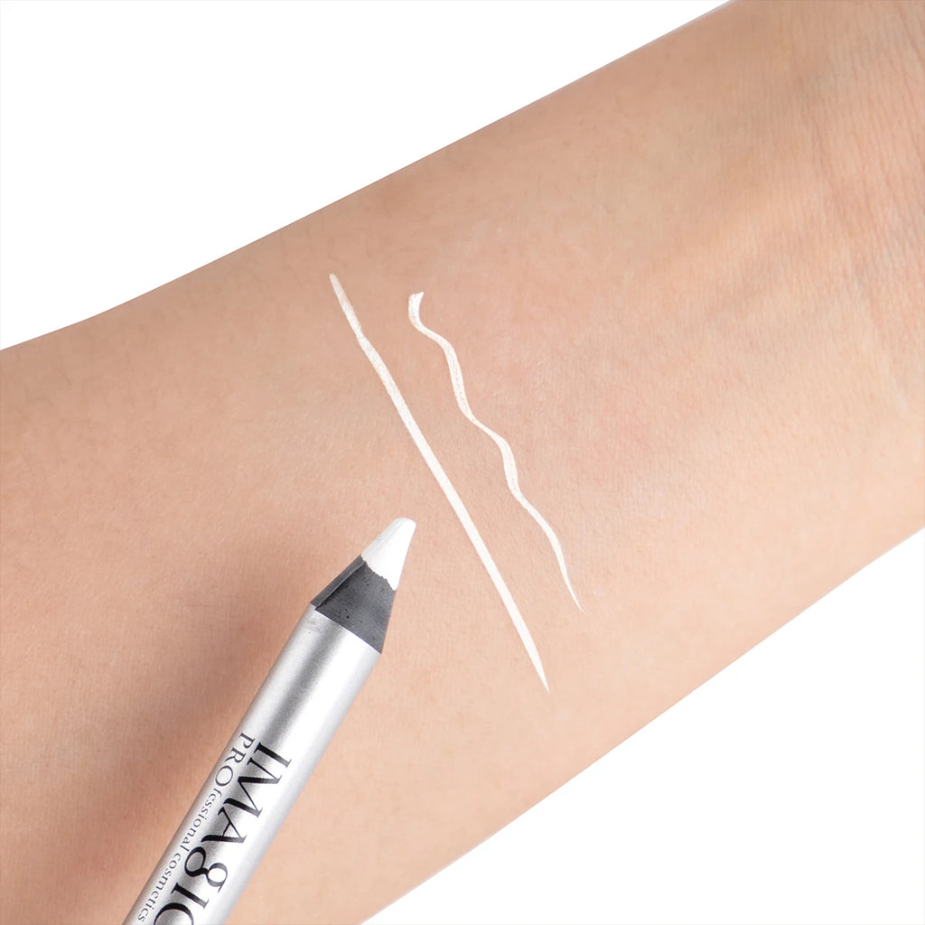 IMAGIC Eyeliner With Pencil Black\White\Nude Color Sharpener Long Lasting Liner Eye Waterproof Gel Eye Makeup