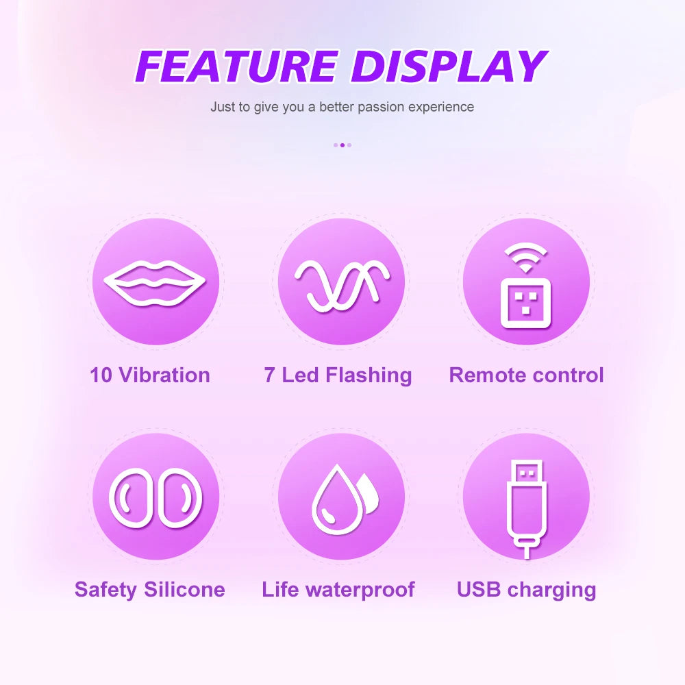 LED Colorful Light Butt Plug for Women Men Anal Plug Vibrator Wireless Remote Control Buttplug Prostate Massager Adults Sex Toys