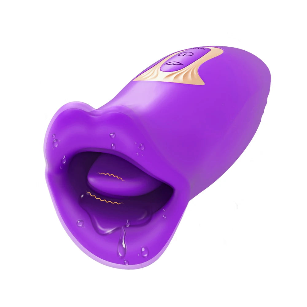 Realistic Dildo Vibrators Sex Toy For Women Tongue Licking Sucking G Spot Vibrator Nipple Clit Clitoral Vibrations Stimulator