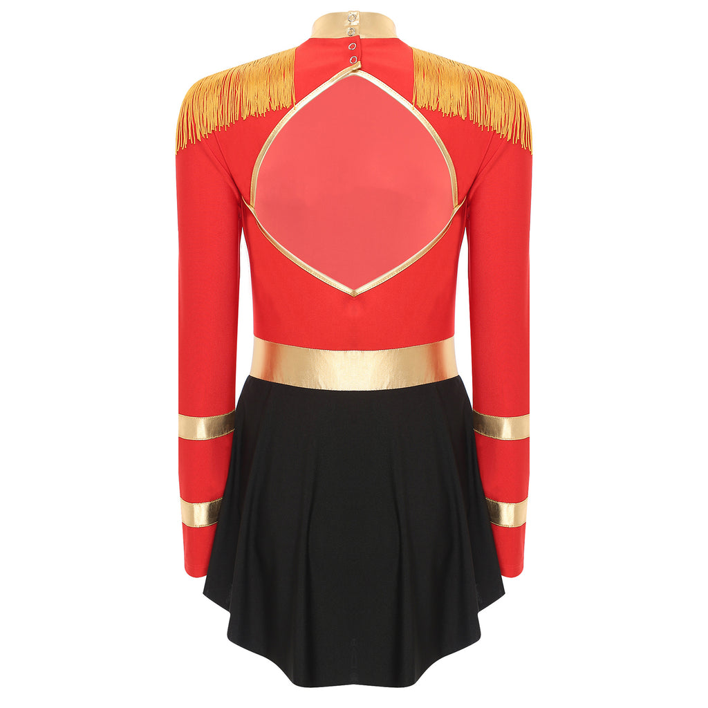 Womens Circus Ringmaster Halloween Cosplay Costume Glitter Lion Tamer Director Uniform Circus Majorette Carnival Clown Clothings