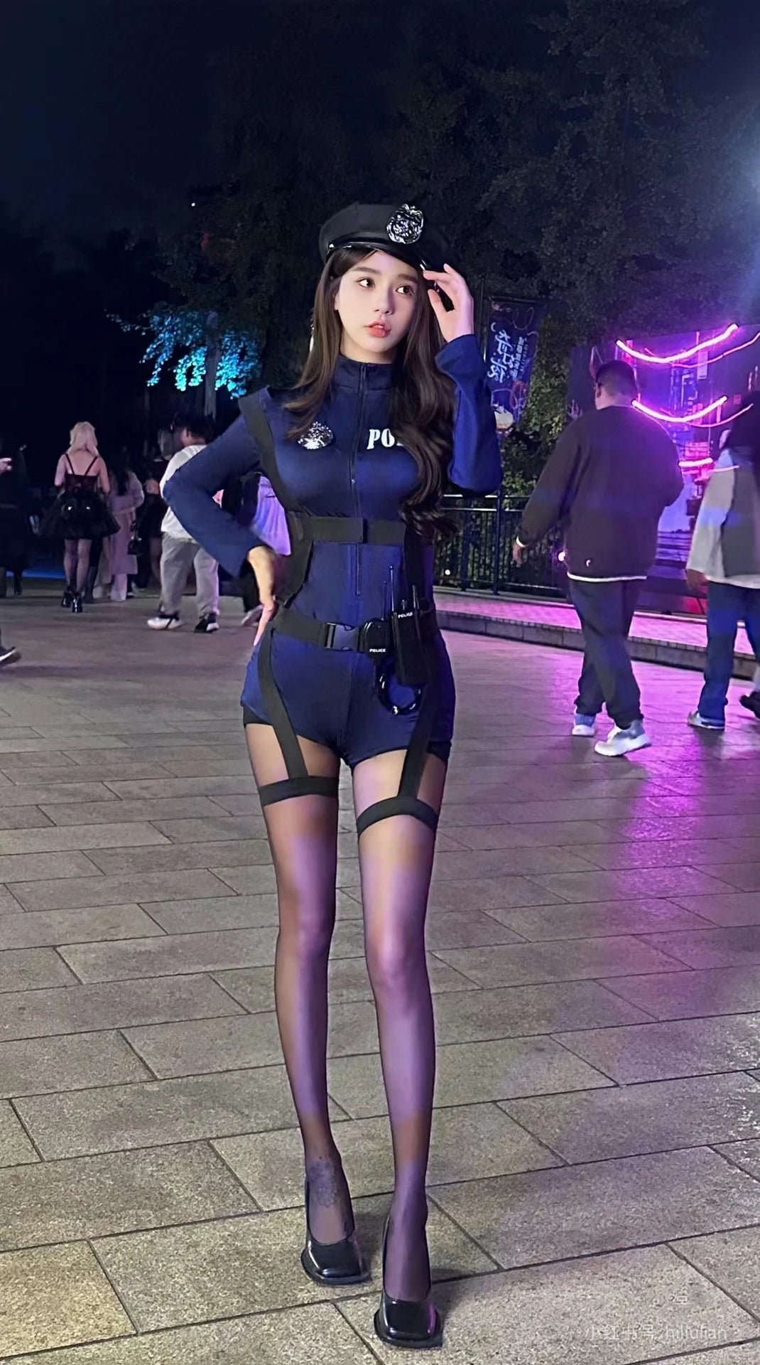 Sexy Cosplay Costumes Hot Rabbit Police Woman Jumpsuit Halloween Costume For Women Tempting Uniform Seductive Performance Cloth