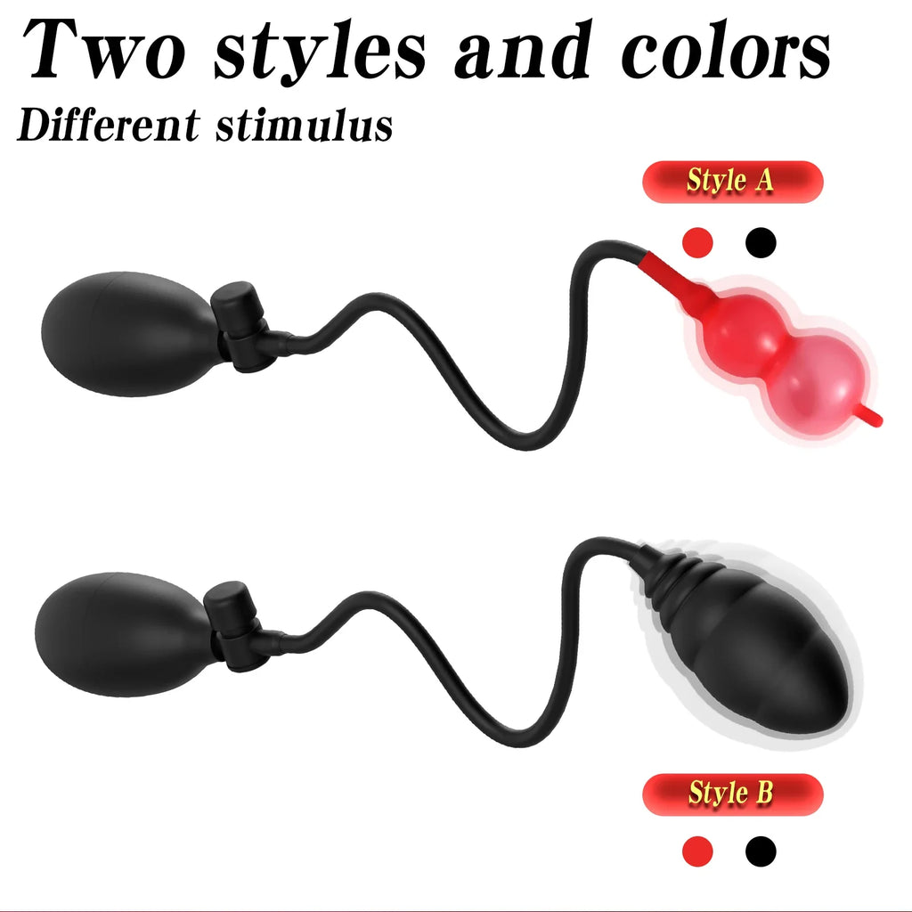 Inflatable anal plug: adult female vaginal and anal dilators, prostate massagers, giant beads, inflation tools, new anal toys