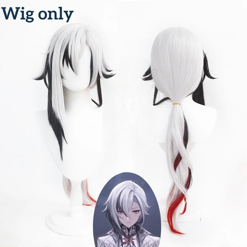 Arlecchino The Knave Cosplay Costume Genshin Impact  Fatui Harbinger Wig Set Servant Snezhnaya Halloween Costumes For Women