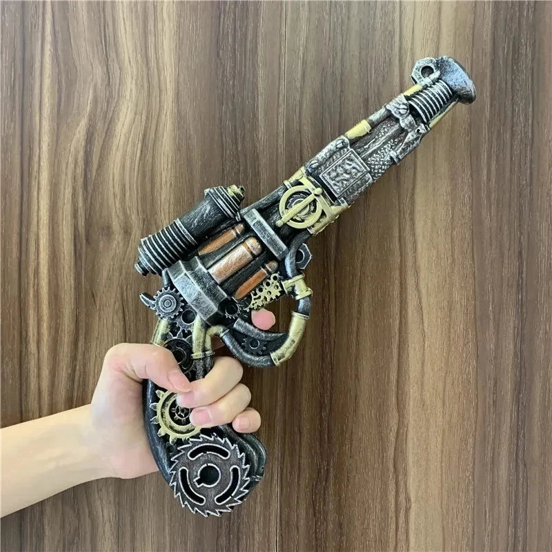 Revolver Guns Model Prop No Shotting Weapons Cosplay Laser Rifle Gun Safety PU Rubber Halloween Gift Toys