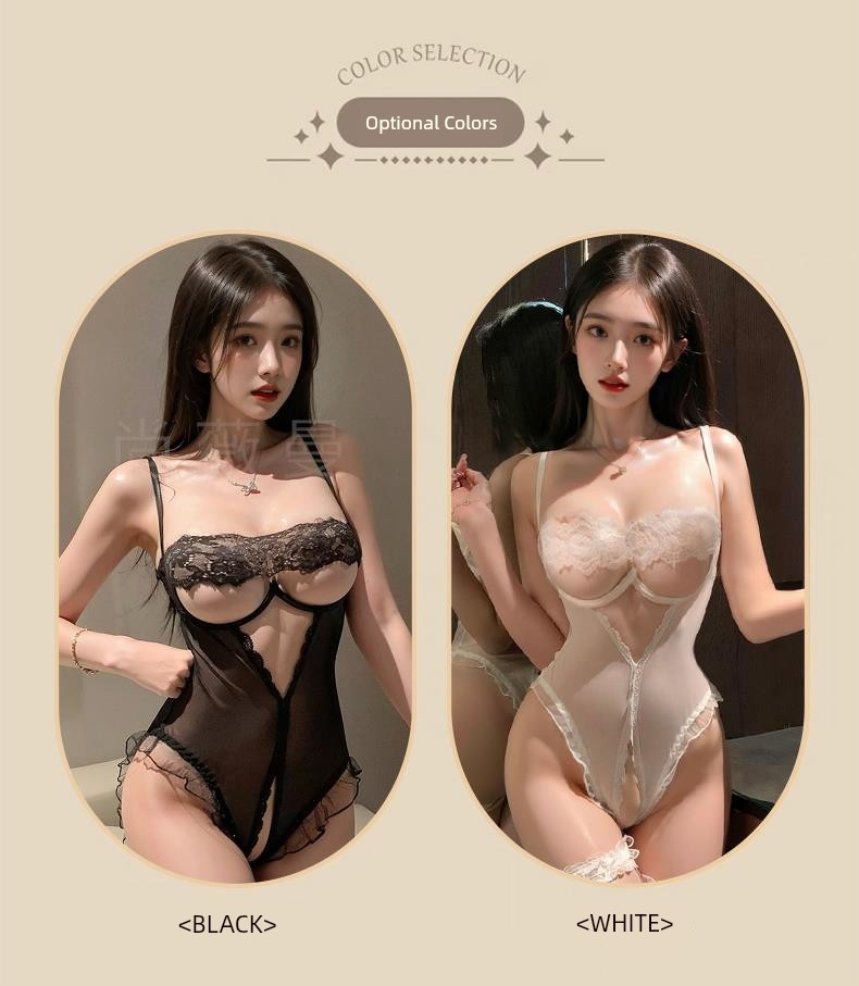 Sexy Intimates Small Chest Push up 2025 New Sexy Plus Size One-Piece Pajamas Bed Free off Shirt Temptation Qqny