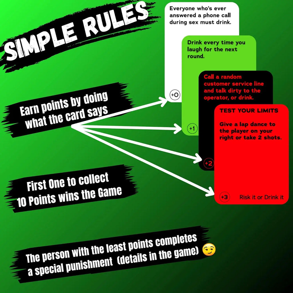 Risk It Or Drink It Fun Party Game For College Card Game Drinking Game Pregame Night Hilarious Dares Challenges Questions Adults